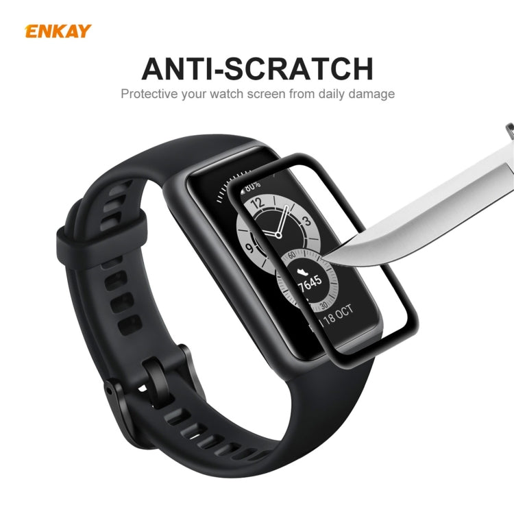 For Huawei Band 6 / Honor Band 6 2 PCS ENKAY Hat-Prince 3D Full Screen Soft PC Edge + PMMA HD Screen Protector Film - Screen Protector by ENKAY | Online Shopping UK | buy2fix