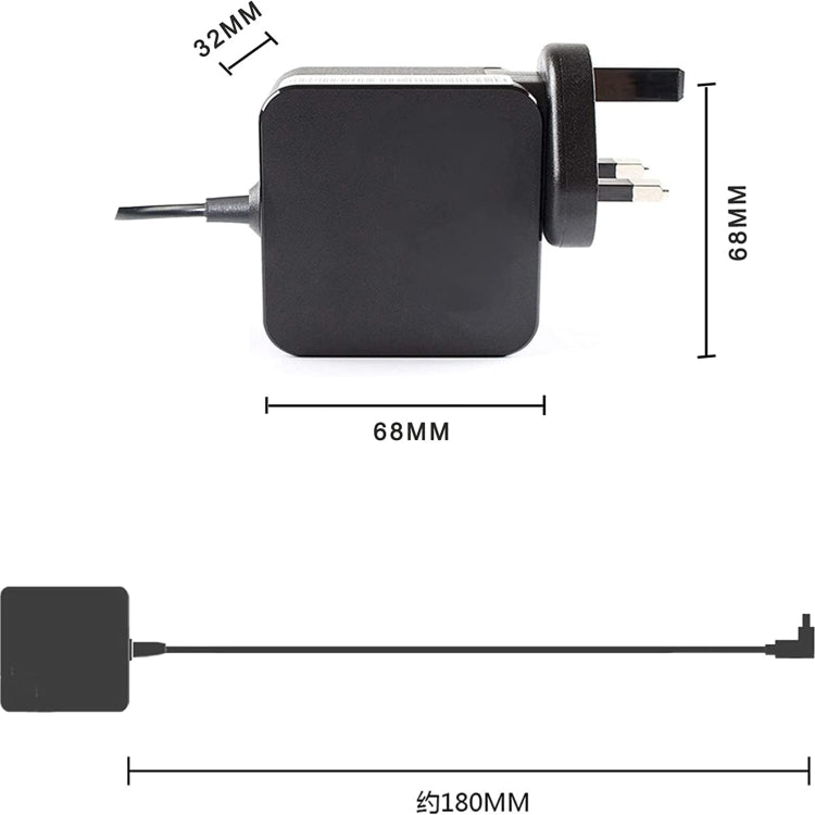 US Plug For ASUS 19V 1.75A  S200 S200EX202E X202 X201E X201 Laptop Charger -  by buy2fix | Online Shopping UK | buy2fix