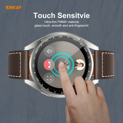 5 PCS For Huawei WATCH 3 Pro 48mm ENKAY Hat-Prince 3D Full Coverage Soft PC Edge + PMMA HD Screen Protector Film - Screen Protector by ENKAY | Online Shopping UK | buy2fix