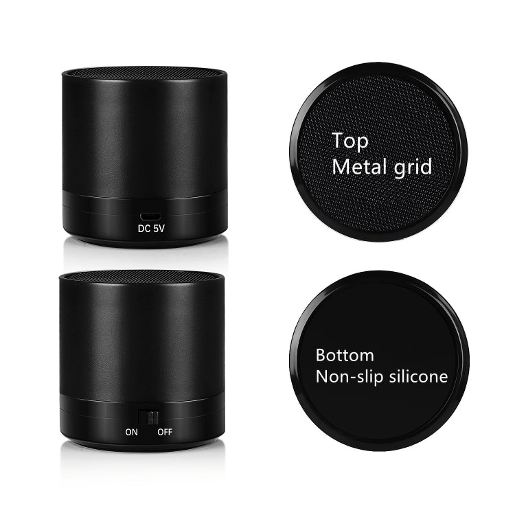 Mini Portable Subwoofer Wireless Bluetooth Audio Speaker(Black) - Mini Speaker by buy2fix | Online Shopping UK | buy2fix