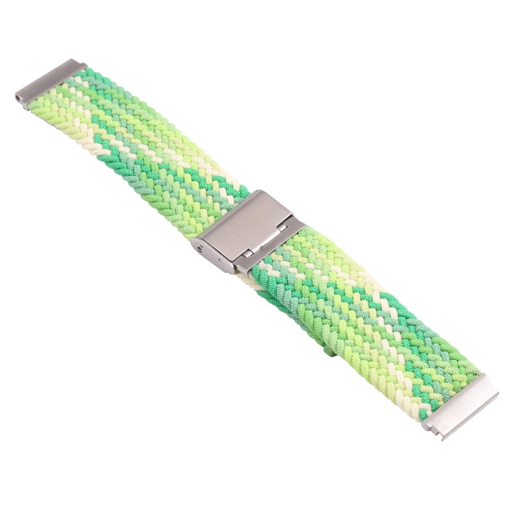 For Samsung Galaxy Watch 4 / Watch 5 20mm Nylon Braided Metal Buckle Watch Band(Turquoise) - Smart Wear by buy2fix | Online Shopping UK | buy2fix