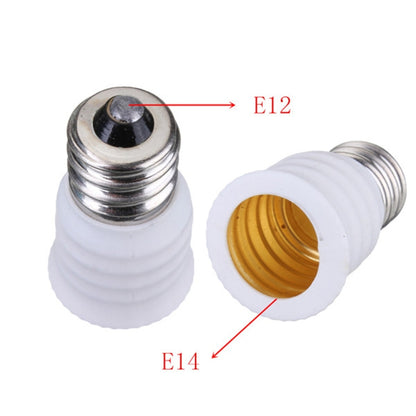 10 PCS E12 To E14 Socket Changer LED Light Lamp Adapter White(10 piece) - LED Light by buy2fix | Online Shopping UK | buy2fix