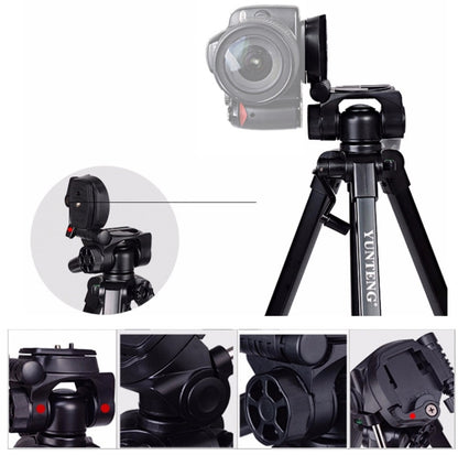 YUNTENG VCT-668 Aluminum Alloy Tripod Mount for 3 dimensional Damping Head - Camera Accessories by buy2fix | Online Shopping UK | buy2fix