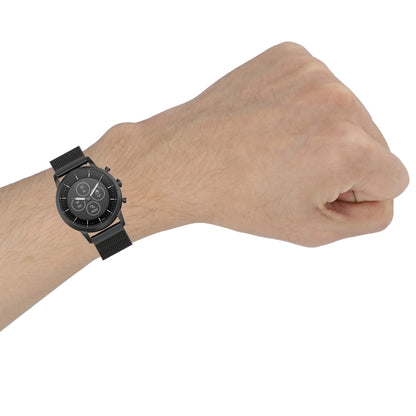 For Samsung Galaxy Gear 2 R380 Milan Metal Steel Mesh Buckle Watch Band(Black) - Smart Wear by buy2fix | Online Shopping UK | buy2fix