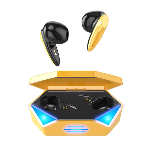 G20 TWS 5.2 Binaural True Stereo Touch Gaming Bluetooth Earphone(Yellow) - TWS Earphone by buy2fix | Online Shopping UK | buy2fix