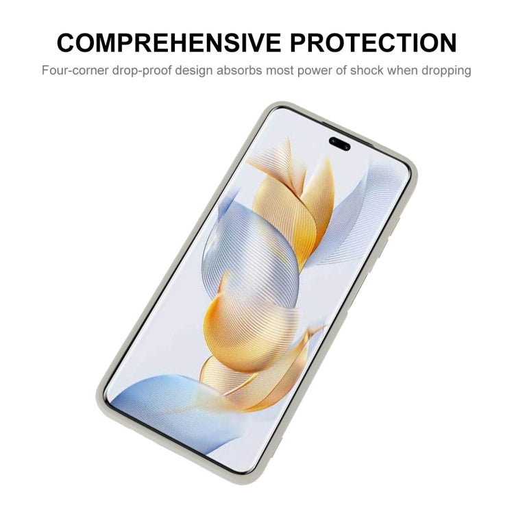 For Honor 90 ENKAY Liquid Silicone Soft Shockproof Phone Case(Beige) - Honor Cases by ENKAY | Online Shopping UK | buy2fix