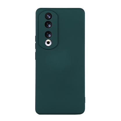 For Honor 90 Pro ENKAY Hat-Prince Liquid Silicone Shockproof Soft Phone Case(Dark Green) - Honor Cases by ENKAY | Online Shopping UK | buy2fix