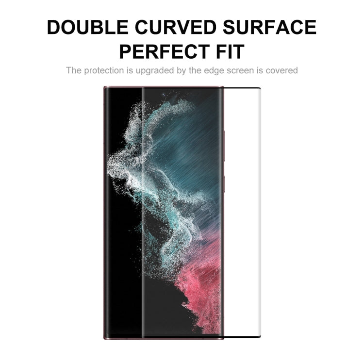 For Samsung Galaxy S22 Ultra 5pcs ENKAY 3D Hot Bending Explosion-proof Full Tempered Glass Film - Galaxy S22 Ultra 5G Tempered Glass by ENKAY | Online Shopping UK | buy2fix