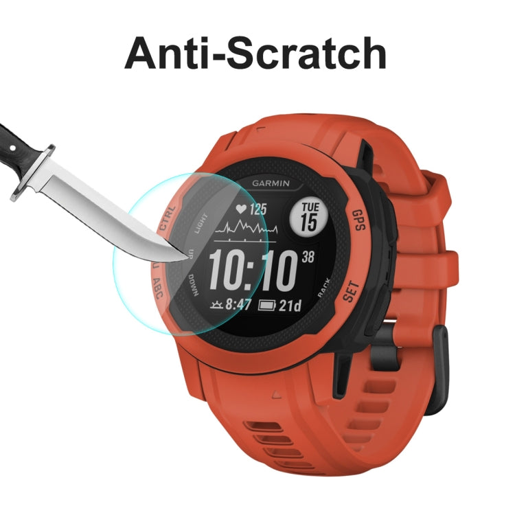 1 PC ENKAY 0.2mm 9H Tempered Glass Screen Protector Watch Film For Garmin Instinct 2 - Smart Wear by ENKAY | Online Shopping UK | buy2fix