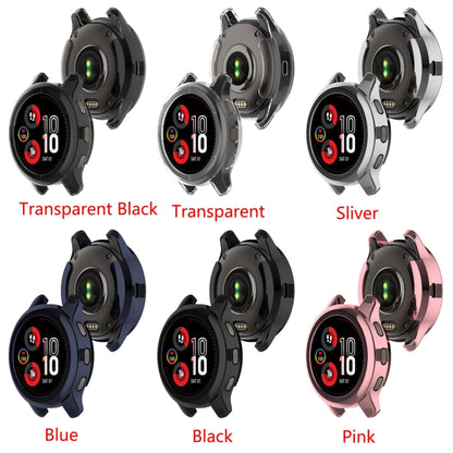 For Garmin Venu 2 Plus Shock-Proof Semi-Surrounded TPU Plating Watch Case(Black) - Smart Wear by buy2fix | Online Shopping UK | buy2fix