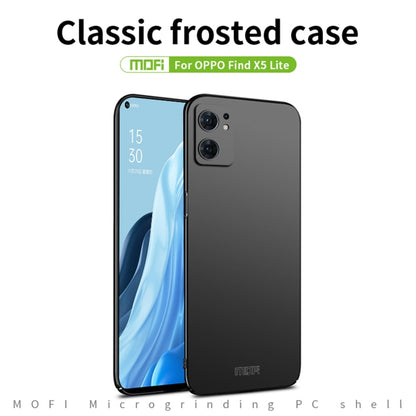 For OPPO Find X5 Lite / Reno7 Global MOFI Frosted PC Ultra-thin Hard Case(Red) - OPPO Cases by MOFI | Online Shopping UK | buy2fix