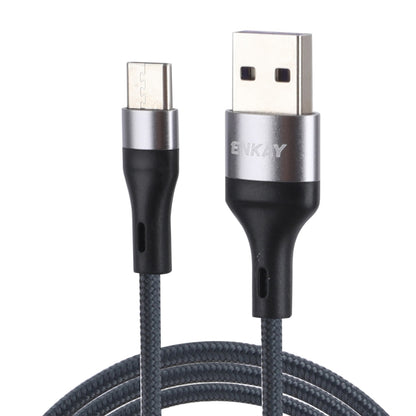 ENKAY ENK-CB119 1m USB 3.0 to USB-C / Type-C 5A Super Fast Charging Sync Data Cable(Grey) - USB-C & Type-C Cable by ENKAY | Online Shopping UK | buy2fix