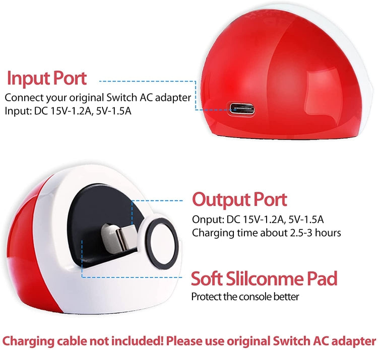 For Nintendo Switch and Switch Lite NS Nintendo Game Console Mini Portable Charging Dock Stand - Holder by buy2fix | Online Shopping UK | buy2fix