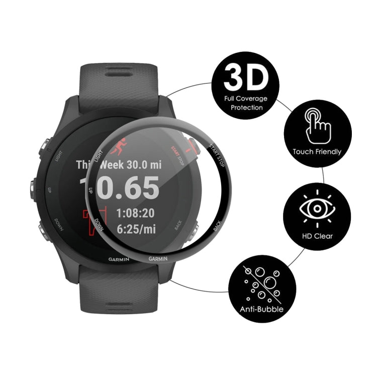 5 PCS For Garmin Forerunner 255S ENKAY Hat-Prince 3D Full Coverage Soft PC Edge + PMMA HD Screen Protector Film - Screen Protector by ENKAY | Online Shopping UK | buy2fix