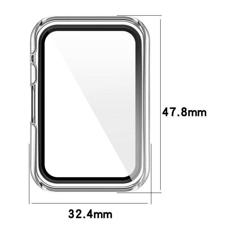 For OPPO Watch Free PC+ Toughened Film Fully Enclosed Protective Watch Case(Black) -  by buy2fix | Online Shopping UK | buy2fix