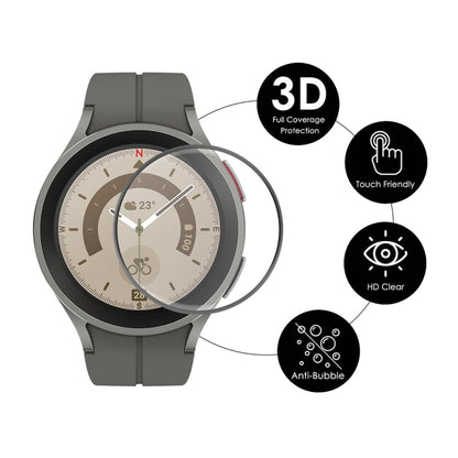 10 PCS For Samsung Galaxy Watch5 Pro 45mm ENKAY 3D Full Coverage HD Screen Protector Film - Screen Protector by ENKAY | Online Shopping UK | buy2fix