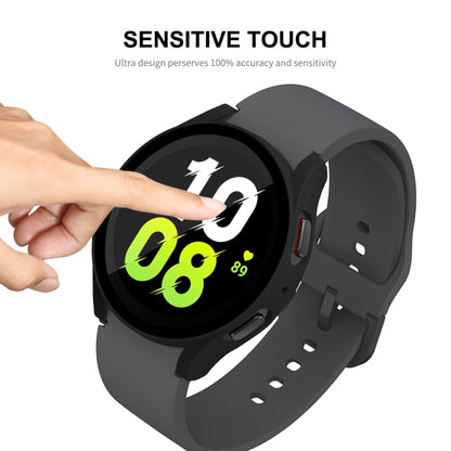 For Samsung Galaxy Watch5 44mm ENKAY Hat-Prince Full Coverage PC Frame + 9H Tempered Glass Case(Transparent) - Watch Cases by ENKAY | Online Shopping UK | buy2fix