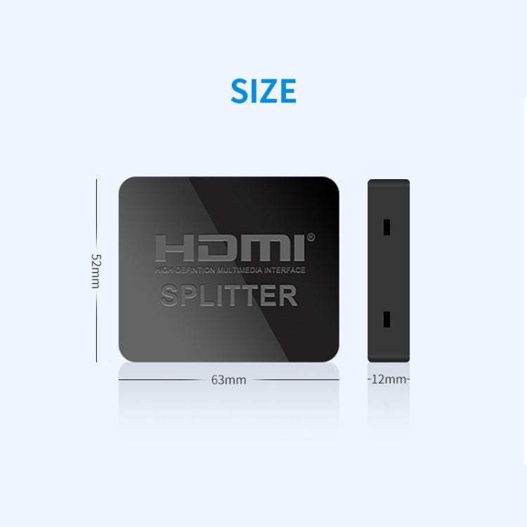 JSM 1 to 2 HDMI 1080P Switch Two Screen Simultaneous Display Spliter - Switch by JUNSUNMAY | Online Shopping UK | buy2fix