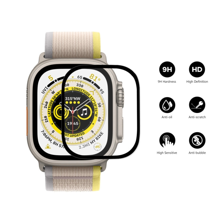 For Apple Watch Ultra 49mm ENKAY 9H Full Cover Tempered Glass Watch Film - Others by ENKAY | Online Shopping UK | buy2fix