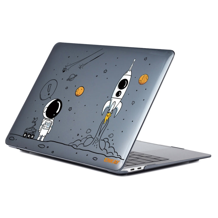 For MacBook Pro 13.3 A1706/A1989/A2159 ENKAY Hat-Prince 3 in 1 Spaceman Pattern Laotop Protective Crystal Case with TPU Keyboard Film / Anti-dust Plugs, Version:US(Spaceman No.1) - MacBook Pro Cases by ENKAY | Online Shopping UK | buy2fix