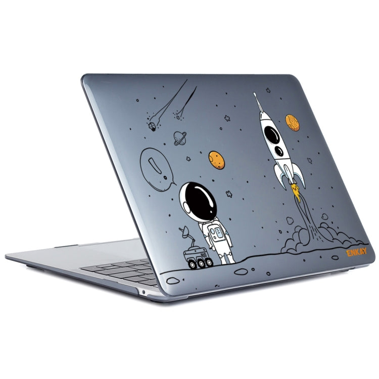 For MacBook Air 13.6 2022/2024 A2681 (M2) / A3113 (M3) ENKAY Hat-Prince 3 in 1 Spaceman Pattern Laotop Protective Crystal Case with TPU Keyboard Film / Anti-dust Plugs, Version:EU(Spaceman No.1) - MacBook Air Cases by ENKAY | Online Shopping UK | buy2fix