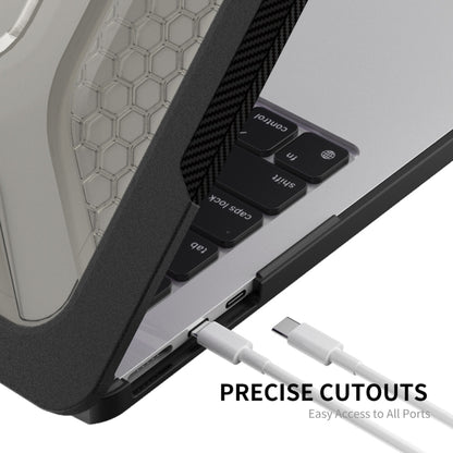 For MacBook Air 13.6 2022/2024  A2681 (M2) / A3113  (M3) ENKAY Hat-Prince 3 in 1 Protective Bracket  Case Cover Hard Shell with TPU Keyboard Film / Anti-dust Plugs, Version:EU(Grey) - MacBook Air Cases by ENKAY | Online Shopping UK | buy2fix