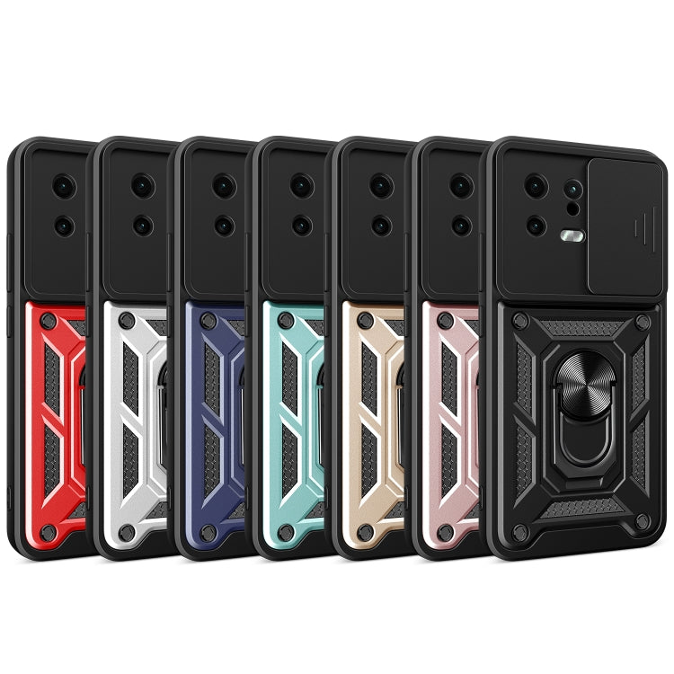 For Xiaomi 13 Sliding Camera Cover Design Phone Case(Rose Gold) - 13 Cases by buy2fix | Online Shopping UK | buy2fix