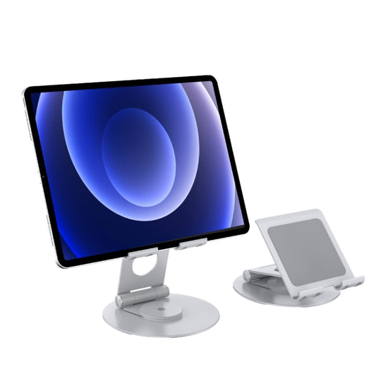 JUNSUNMAY 360 Degrees Rotating Foldable Laptop Desktop Holder Height / Angle Adjustable(Silver) - MacBook Holder by JUNSUNMAY | Online Shopping UK | buy2fix
