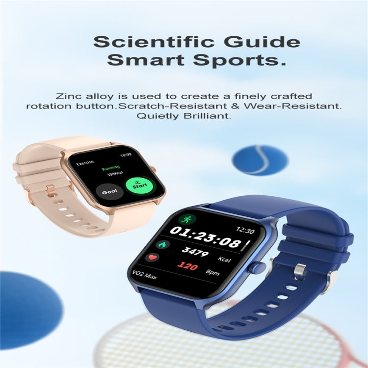 P58 1.96 inch Color Screen Smart Watch Support Heart Rate Monitoring / Blood Pressure Monitoring(Gold) - Smart Wear by buy2fix | Online Shopping UK | buy2fix