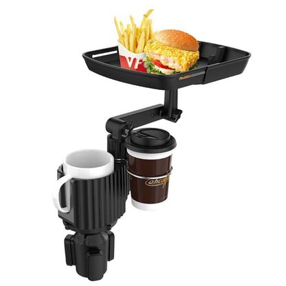 A01 Universal Adjustable Car Tray Portable Cup Holder Meal Tray Expanded Car Cup Holder - In Car by buy2fix | Online Shopping UK | buy2fix