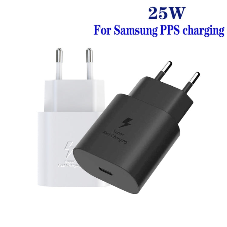 TA800 PD / PPS 25W Type-C Port Charger for Samsung, EU Plug(Black) -  by buy2fix | Online Shopping UK | buy2fix