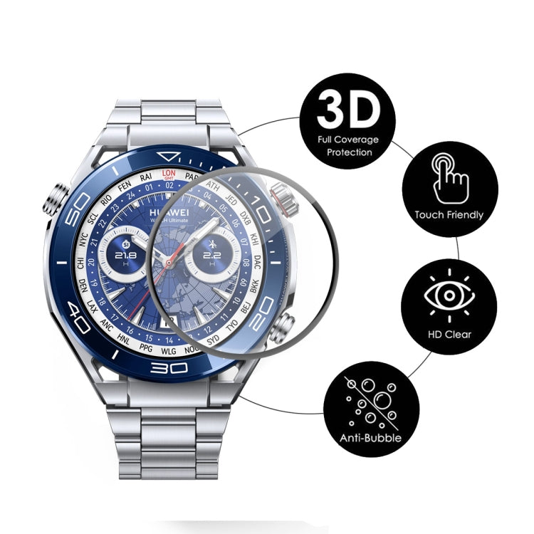 5pcs For Huawei Watch Ultimate ENKAY Hat-Prince 3D Full Coverage Soft PC Edge + PMMA HD Screen Protector Film - Screen Protector by ENKAY | Online Shopping UK | buy2fix