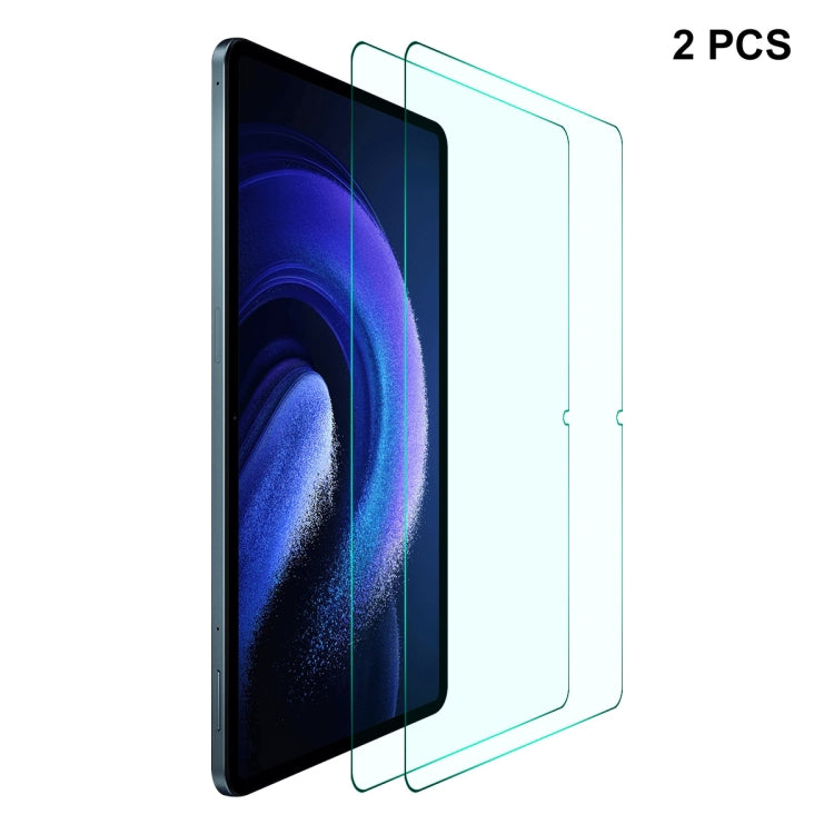 For Xiaomi Pad 6 / Pad 6 Pro 2pcs ENKAY Hat-Prince 0.33mm Explosion-proof Tempered Glass Film - More Tablet Tempered Glass by ENKAY | Online Shopping UK | buy2fix