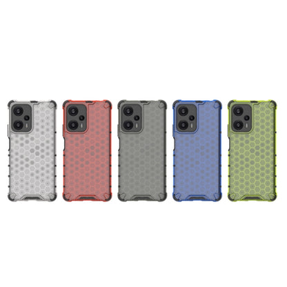 For Xiaomi Poco F5 Pro Shockproof Honeycomb Phone Case(Green) - Xiaomi Cases by buy2fix | Online Shopping UK | buy2fix