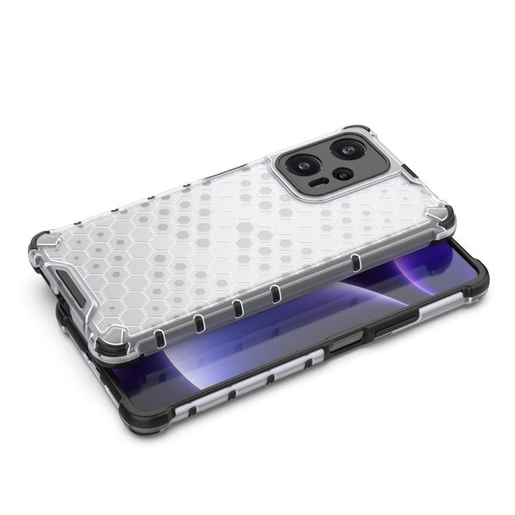 For Xiaomi Redmi Note 12S 4G Shockproof Honeycomb Phone Case(Blue) - Xiaomi Cases by buy2fix | Online Shopping UK | buy2fix