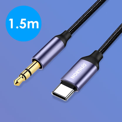 NORTHJO UTM03 Type-C to 3.5mm Audio Aux Jack Headphone Cable, Length:1.5m - Video & Audio Cable by NORTHJO | Online Shopping UK | buy2fix