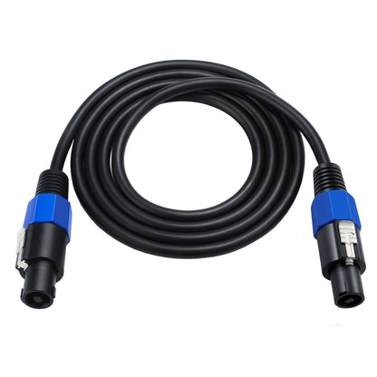 JUNSUNMAY Speakon Male to Speakon Male Audio Speaker Adapter Cable with Snap Lock, Length:6FT - Microphone Audio Cable & Connector by JUNSUNMAY | Online Shopping UK | buy2fix