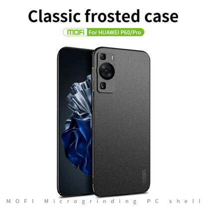 For Huawei P60 / P60 Pro MOFI Fandun Series Frosted PC Ultra-thin All-inclusive Phone Case(Black) - Huawei Cases by MOFI | Online Shopping UK | buy2fix