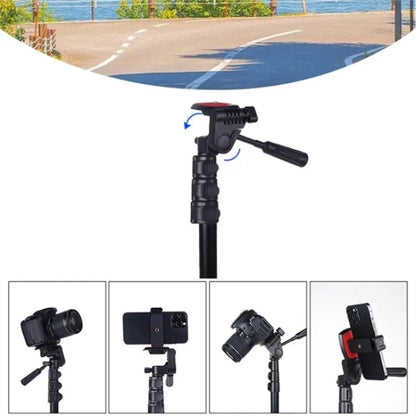 JMARY KP2206 Multi-functional Adjustable Portable Camera Tripod 1.7m Floor Stand - Tripods by ENKAY | Online Shopping UK | buy2fix