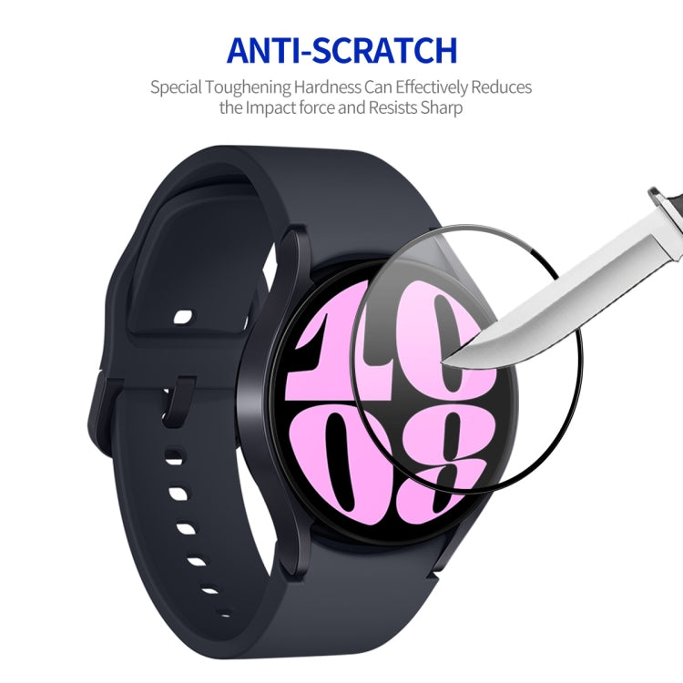 For Samsung Galaxy Watch6 / Watch7 40mm 2pcs ENKAY Silk Print Full Glue Coverage High Aluminum-silicon Screen Protector Watch Film - Screen Protector by ENKAY | Online Shopping UK | buy2fix