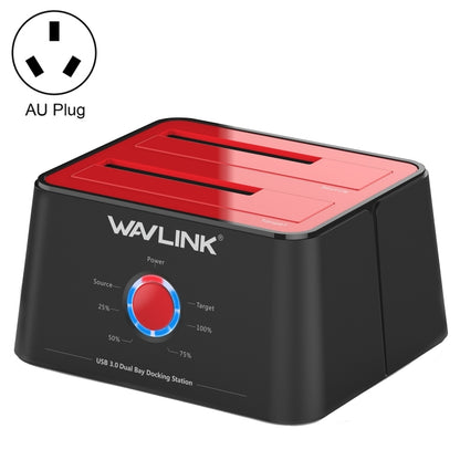 Wavlink ST334U SSD Dual Bay External Hard Drive Docking Station USB 3.0 to SATA I/II/III(AU Plug) - External Hard Drives by buy2fix | Online Shopping UK | buy2fix