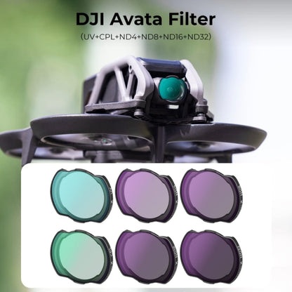 For DJI Avata K&F Concept SKU.1978 Drone Filter UV CPL ND4 ND8 ND16 ND32 Optical Glass Lens - Other Filter by K&F | Online Shopping UK | buy2fix