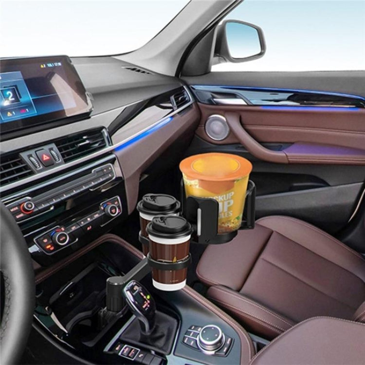 D03 For Drink Bottle Snack Car Cup Holder Expander Adjustable Dual Round Car Cup Holder - Car Drink Holders by buy2fix | Online Shopping UK | buy2fix