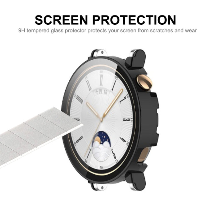 For Huawei Watch GT 4 41mm ENKAY Hat-Prince Full Coverage PC + Tempered Film Integrated Watch Protective Case(Transparent) - Watch Cases by ENKAY | Online Shopping UK | buy2fix