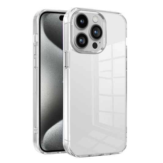 For iPhone 15 Pro Max Ice Color Clear PC Hybrid TPU Phone Case(White) - iPhone 15 Pro Max Cases by buy2fix | Online Shopping UK | buy2fix