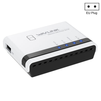 WAVLINK NU516U1 USB2.0 Wireless Printer Server With 10 / 100Mbps LAN / Bridge WiFi(EU Plug) - Printer Accessories by WAVLINK | Online Shopping UK | buy2fix