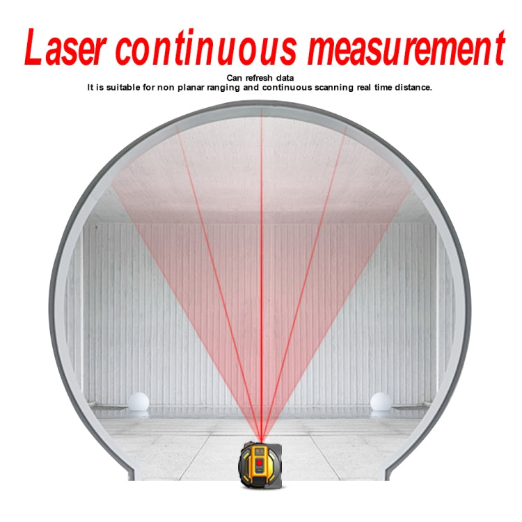 SNDWAY SW-TM40 40m Digital Range Finder Laser Distance Meter Tape Multi-function Self-Locking Hand Tool Device - Laser Rangefinder by SNDWAY | Online Shopping UK | buy2fix