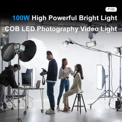 VLOGLITE P100 Professional Photography Video Fill Light 100W High Powerful Bright COB LED Light, Plug:EU Plug -  by VLOGLITE | Online Shopping UK | buy2fix