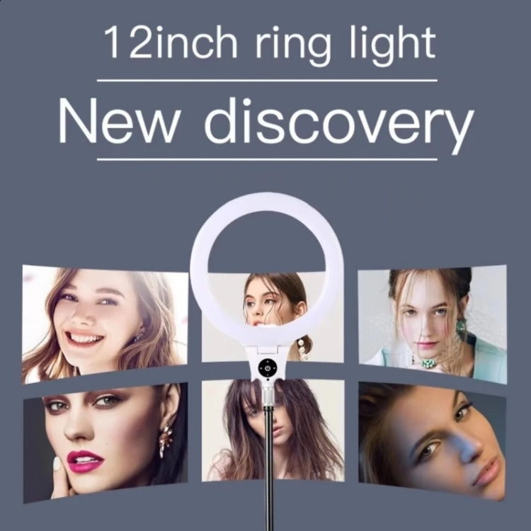 JMARY FM-12R Photography LED Fill Light 12-inch Video Recording Ring Light(EU Plug) -  by Jmary | Online Shopping UK | buy2fix