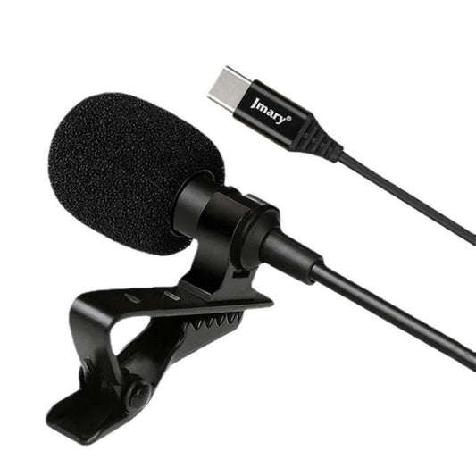 JMARY MC-R2 Interview Video Recording Mic Lavalier Type-C Port Wired Microphone, Length: 2m - Microphone by Jmary | Online Shopping UK | buy2fix